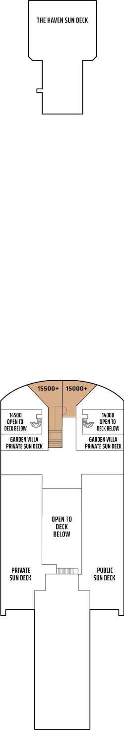 Choose your cabin on Deck Fifteen Choose your cabin on Deck Fifteen